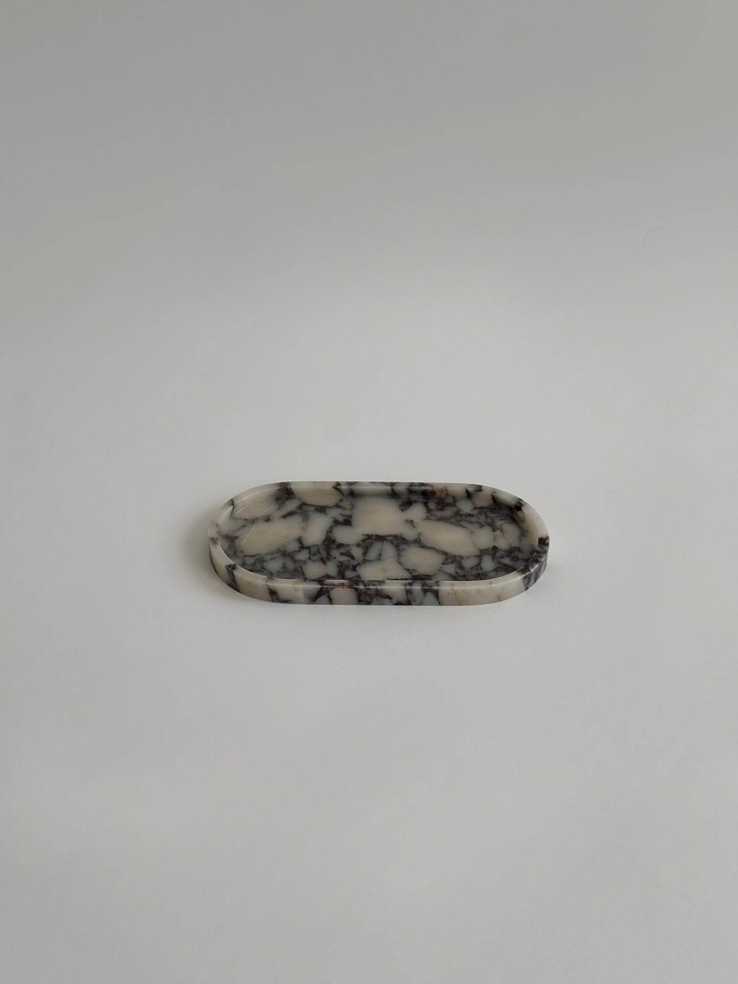 Rounded Viola Marble Tray