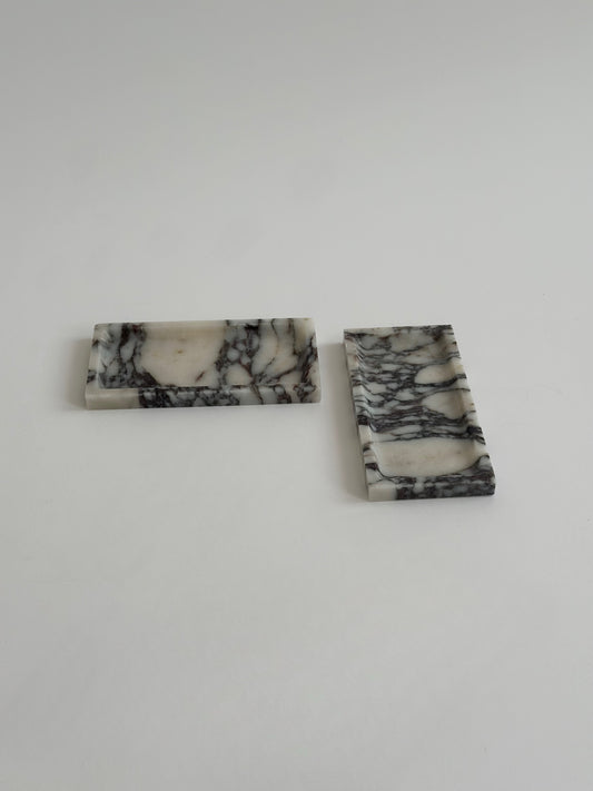 Square Viola Marble Tray