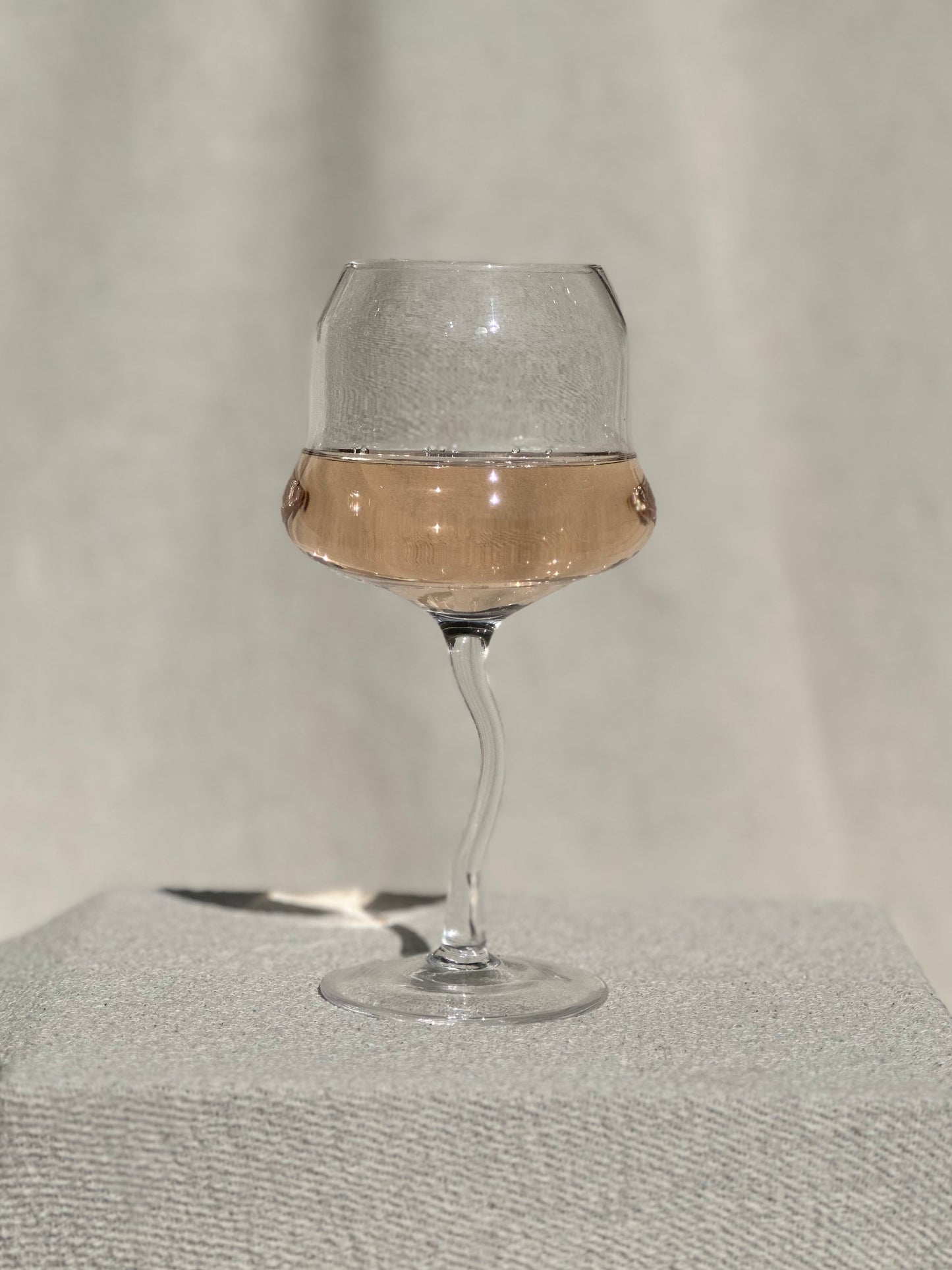 Wiggle Stem Wine Glass