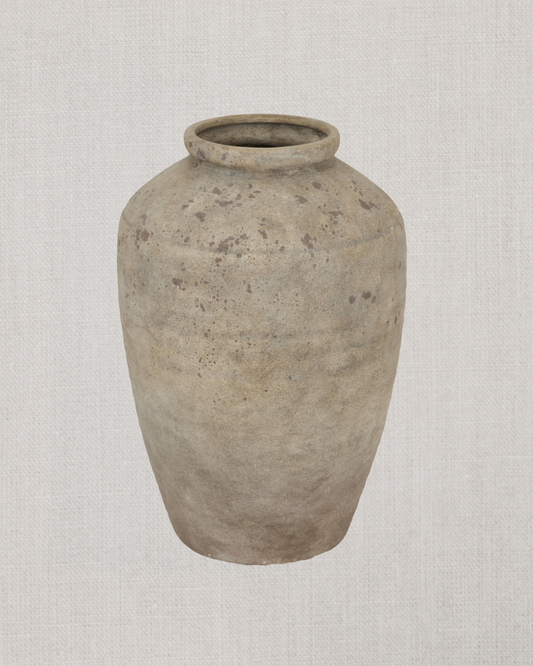 Romy Vase in Beige - Large